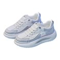 thumbnail image 1 of Zapatos informales para adolescentes y mujeres, calzado con suelas de goma, zapatillas deportivas de moda, zapatos de PU con cordones, zapatillas para 38 yardas gris Fernando zapatillas casuales, 1 of 8