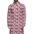 thumbnail image 2 of Atasi Party Wear Kurta Set For Men Mandarin Collar Ethnic Printed Kurta Pajama, 2 of 2