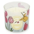 thumbnail image 5 of Mainstays 3-Wick Floral Scene Scented Jar Candle, Cranberry Mandarin, 13 oz, 5 of 6