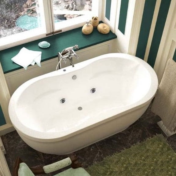 Atlantis Tubs 3471AA Aquatic 34 x 71 x 21 - Inch Freestanding Whirlpool Air Jetted Bathtub