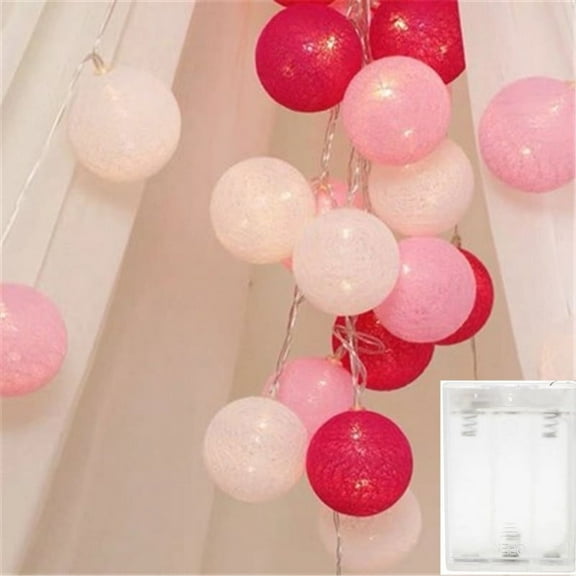 10/20/30 LEDs String Lights Cotton Thread Balls Home Decoration Lamp for Party Wedding Color Light String Christmas Decorations