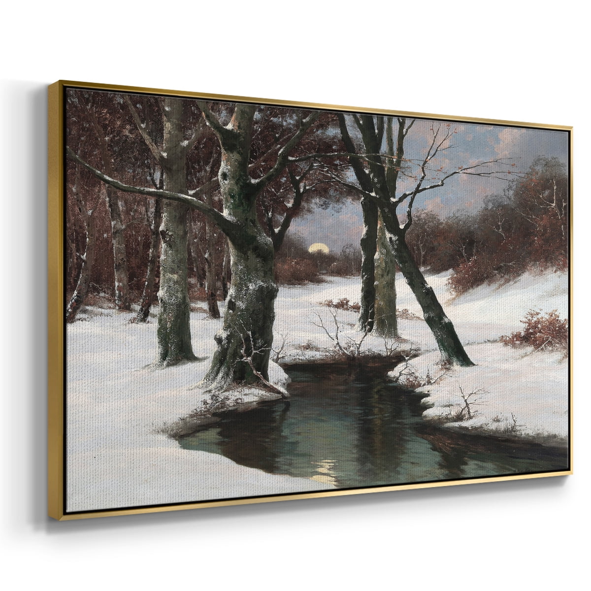 Vintage Landscape-CCLXXXV By Wexford Home Framed in Gold Wood Gallery Wrapped Canvas 17 in. x 25 in.