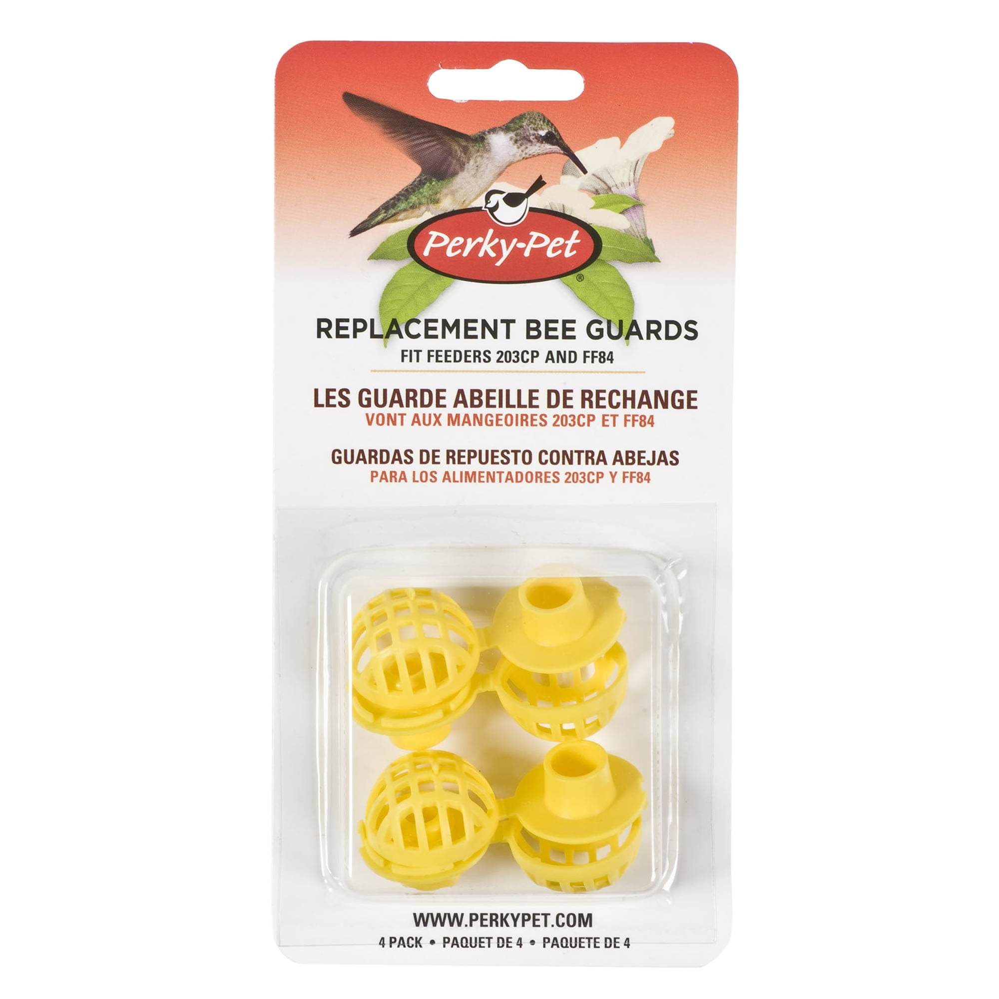 5 Pack Perky-Pet 205Y Replacement Yellow Bee Guards 