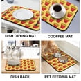 thumbnail image 4 of American Food Dish Drying Mat, Hamburger Burger Sandwich Fast Food Absorbent Kitchen Mat, 4 of 6