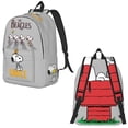 thumbnail image 3 of Mochila de Peanuts Charlie Brown y Snoopy para estudiantes de la escuela, mochila para niños y niñas, mochila para niños con perros Snoopy, bolsas para viajes, 3 of 5