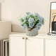 thumbnail image 5 of Artificial Silk Rose Bouquet Arrangement with Ceramic Pot Home Office Wedding Table Centerpiece Decoration 1 Piece, 5 of 6