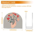 thumbnail image 4 of Yayeee Napkin Holder for Table Kitchen Paper Tissue Organization, Gray Flower, 4 of 8