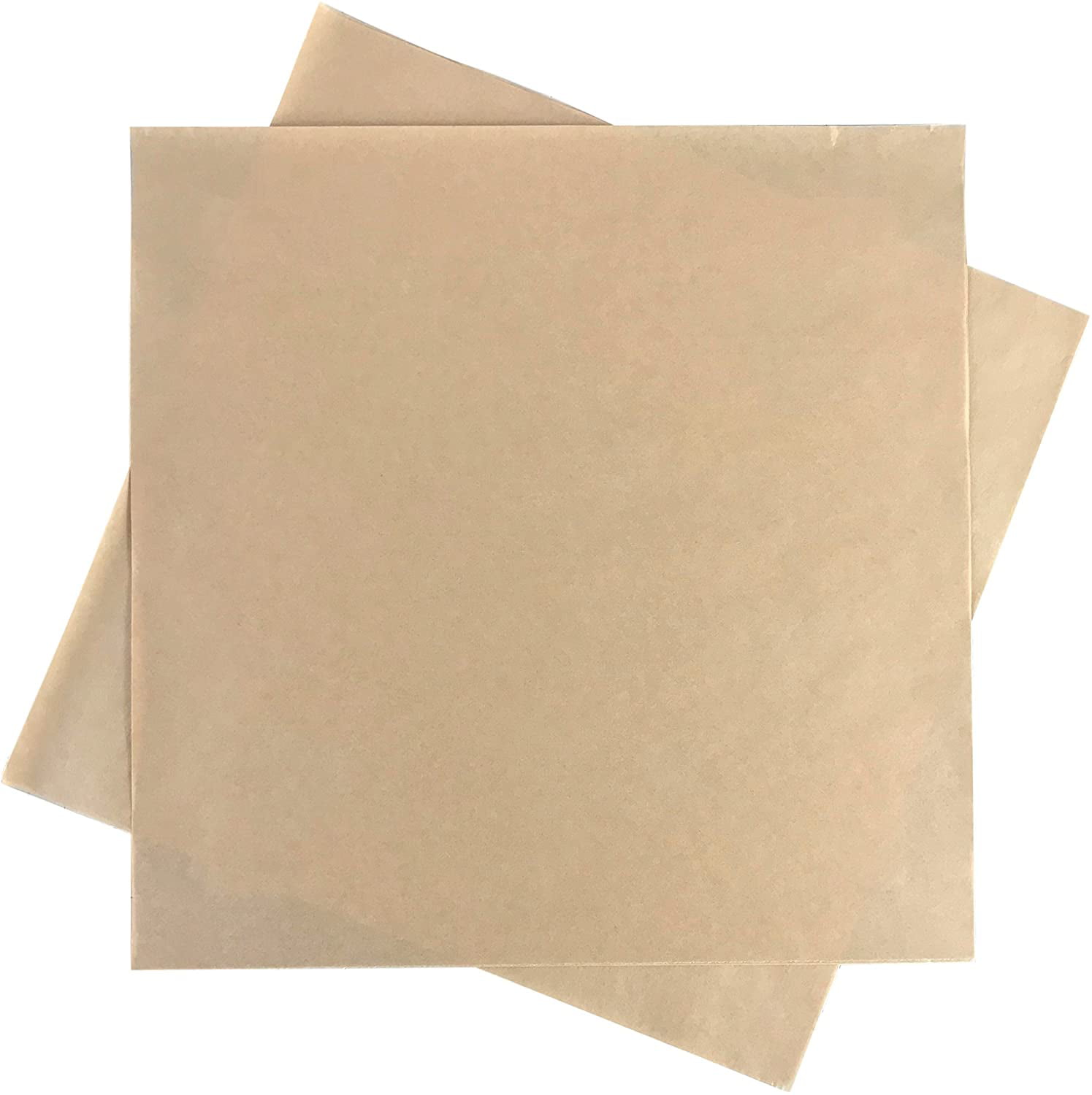 BakeChoice 12 x 12 Parchment Paper Square Kraft Deli Wrap Sheets (100 Pack) - Food Liners for Trays, Baskets - Ideal for Air Fryer, Oven