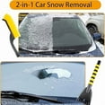 thumbnail image 6 of OFEFE 25.5" Car Snow Brush & Ice Scraper Combo - Heavy Duty Winter Snow Removal Tool with Foam Grip, 45° Angle Brush Head for Car, Truck & SUV Windows (64.8cm, Removable Head), 6 of 8