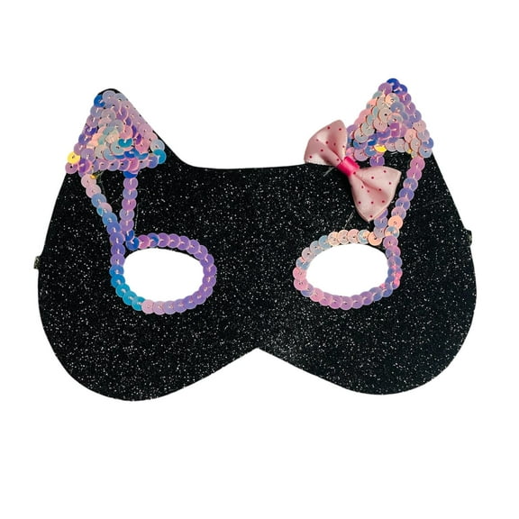 Looking Spooky Cat Sequin Mask Ages 3 
