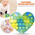 thumbnail image 1 of Autismo Corazón Anti Ansiedad Fidget Stress Reliever Bubble Toy (Verde Amarillo) Ehuebsd Para estrenar, 1 of 9