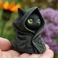 thumbnail image 1 of AKEGAMN Clearance! Mysterious Hooded Cat Figurine Gothic Style Statue For Home Decoration Mysterious Hooded Cat Figurine Gothic Style Statue For Home DecorationFeatures:Features a draped in, 1 of 8