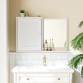 thumbnail image 3 of Armario de Baño con Espejo, Armario de Pared, Botiquín Baño con Espejo,Altura regulable,Ajuste de Altura Del Estante en 2 Niveles,Puerta con Cierre Magnético 60X19X40CM(Blanco), 3 of 8