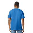 thumbnail image 3 of Gildan Men's V-Neck Short Sleeve T-Shirt Softstyle Casual Shirt, S Size, Royal Color Tees, Single Pack, 3 of 5