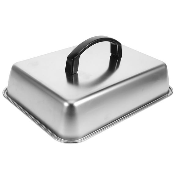 TABLZONE Stainless Steel Rectangular Melting Dome Pot Lid - Kitchen Cover Set for Cooking and Melting
