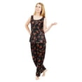 thumbnail image 1 of Up2date Fashion's Women's Satin Pajama Set with Cami Top in Prints, 1 of 2