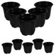 thumbnail image 5 of OUNONA 10Ud Macetas Para Plantas Ornamentales En Plástico Pet Duraderas Y Resistentes Color Negro, 5 of 7