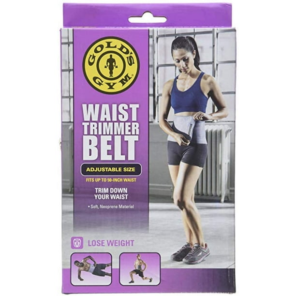 Golds Gym Waist Trimmer Belt - Adjustable Size fits up to 50 inch Waist  Trims.