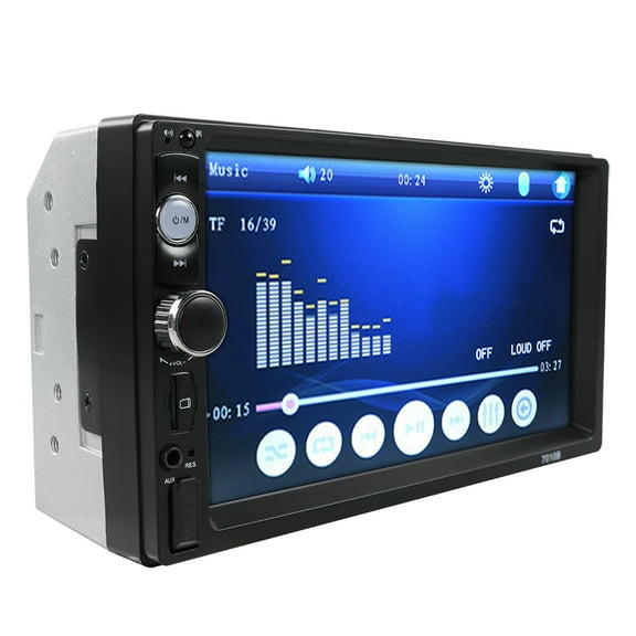 Car MP5 Player 7" Double 2DIN Bluetooth Touch Screen Stereo Radio USB AUX Camera