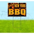 thumbnail image 1 of New York BBQ (18" x 24") Yard Sign, Includes Metal Step Stake, 1 of 6