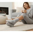 thumbnail image 5 of Gilbin Women’s Fuzzy Non-Slip Grip Crew Socks – Super-Soft Plush Warm Hospital & Slipper Socks, 5 of 7