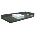 thumbnail image 1 of Transolid VT31.5x22-1SV-4R-A-W-1 31.5 in. D Quartz Vessel Vanity Top with Single Hole and Square Vessel Sink, Urban Grey, 1 of 6