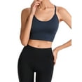 thumbnail image 3 of Xuanfei Women Y Back Spaghetti Thin Strap Breathable Stretchy Hem Sports Bra, 3 of 7