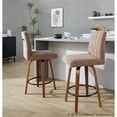 thumbnail image 4 of LumiSource Hank 26" Fixed-Height Counter Stool - Set of 2, 4 of 10