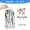thumbnail image 3 of Foil Fringe Garland 10 Feet, 3 Pack Fringe Banner Wall Hanging Curtain Backdrop for Wedding Birthday, Silver Tone, 3 of 7