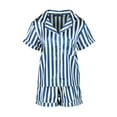 thumbnail image 1 of Womens Satin Short Pajamas Set - Sleepwear Button Down Two-piece Pj Sets Flannel Loungewear, 1 of 6