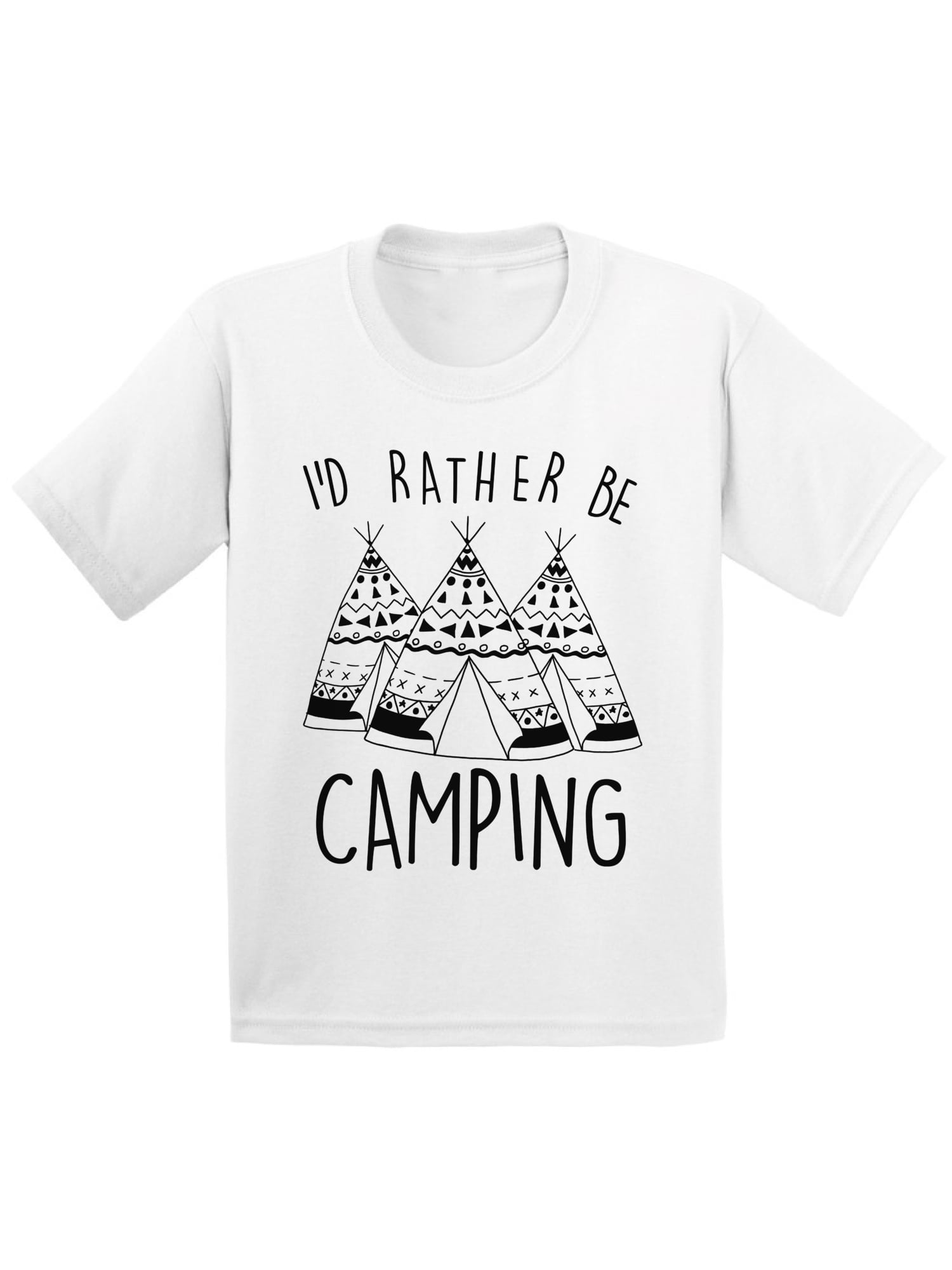 I'd Rather be Camping Kids Shirt I Love Camping. Camper T Shirt for Boys Camping Shirt for Girls Camping Lovers Gifts