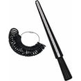 thumbnail image 5 of LinenLoon Black Plastic Ring Sizer Gauge Set Ring Mandrel Measuring Stick Jewelry Making Tools 0-13 US Size UK with 2PCS Measurement Tool Belt Finger Sizing Loop Ring Tools, 5 of 5