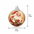 thumbnail image 3 of 24-Pack Vintage Santa Claus Christmas Tree Ornaments Set, Retro Holiday Decor, 3 of 6