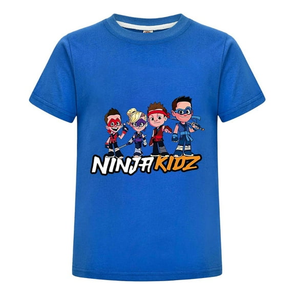 Ninja Kidz Inspired T-Shirt for Children – Colorful Ninja Print Tee – Perfect for School, Playdates, and Birthday Gifts