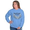thumbnail image 4 of Country Strong Cute Angels Wings Star Sweatshirt for Men or Women Brisco Brands X, 4 of 6