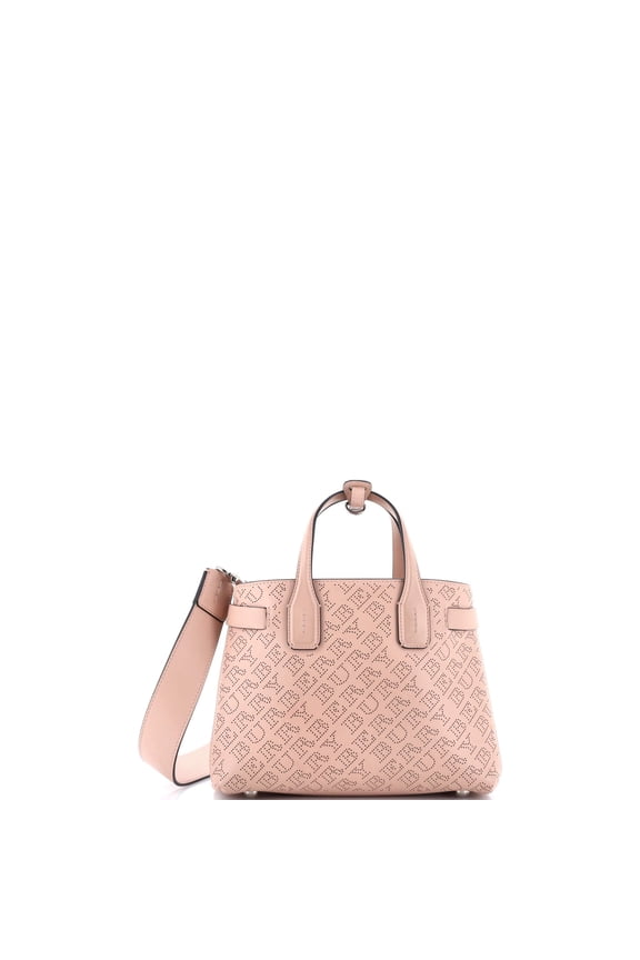 Pre-Owned Banner NM Tote Perforated Leather Small By Rebag