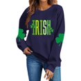 thumbnail image 4 of Tauxra Chandails à Enfiler de la Saint-Patrick pour Femmes, Manches Longues, Col Rond, Coupe Ample, Blouse Tunique Décontractée pour Femmes, 4 of 6