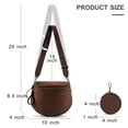 thumbnail image 3 of Montana West Large Crossbody Bags for Women Bum Bag Sling Purse with Adjustable Strap, Coffee, 3 of 6