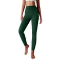 thumbnail image 4 of Womens Yoga Pants High Waist Cargo Butt Lifting Workout Running Women's Pants Army Green M, 4 of 6
