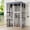 Gray+Type2, variant on Huacanora 70" Catio Outdoor Cat Enclosure Indoor cage, large Wooden Cat House with Waterproof Roof, 6-Tier Playing Platforms & 2 Napping Houses with Connectable Window Door for Multiple Cats (Grey)