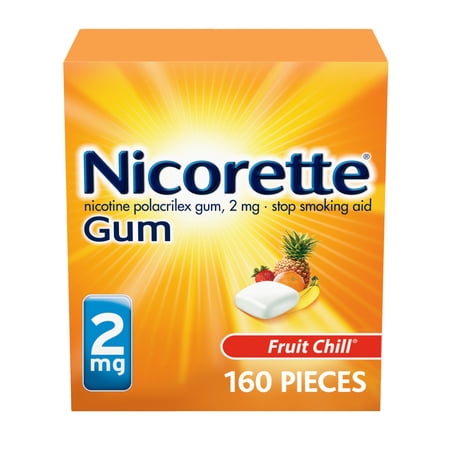 UPC 307667877014 product image for Nicorette Nicotine Gum Stop Smoking Aid 2 Mg Fruit Chill - 160 Ct | upcitemdb.com