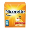 Nicorette Nicotine Gum, Stop Smoking Aids, 2 Mg, Fruit Chill, 160 Count
