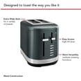 thumbnail image 4 of KitchenAid 2 Slice Automatic Toaster with Extra Wide Slots KMT2109JP, Juniper, 4 of 5