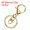 Gold, variant on Uxcell Lobster Claw Clasp Hook Keychain with Swivel Trigger Clip Flat Split Keychain Ring, White k, 12 Pcs