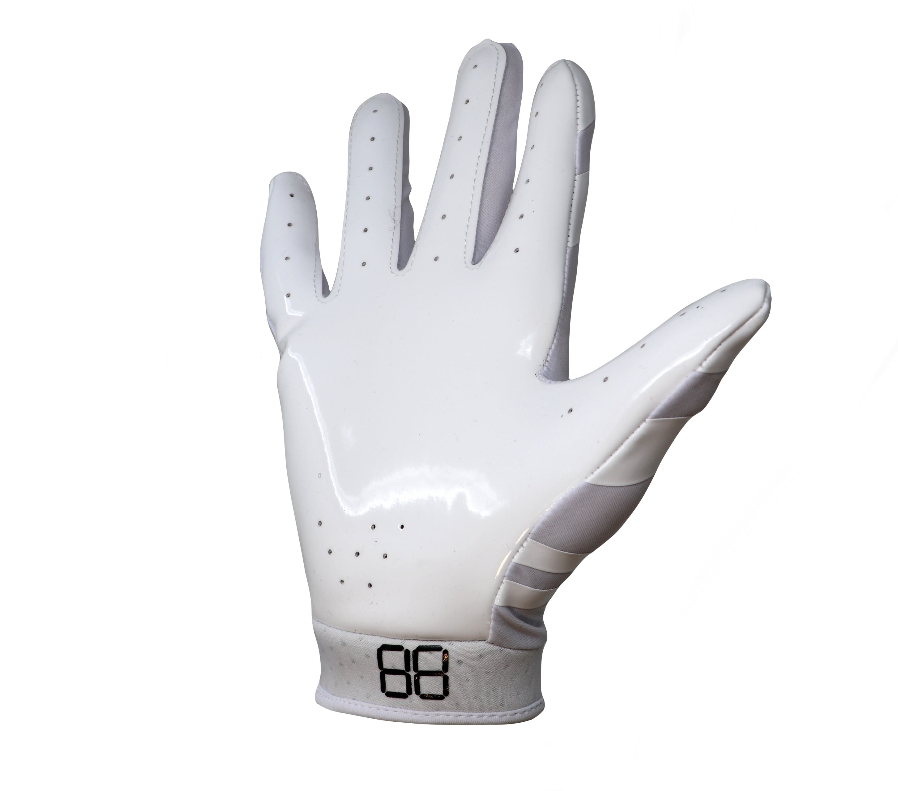 Barnett FRG-03 The Best Receiver Football Gloves, White, L