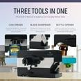 thumbnail image 6 of Elitra 3 in 1 Under the Cabinet Electric Can Opener, Blade Sharpener, Bottle Opener, Under The Counter Mount, For Large And Small Cans, Black And Silver, 6 of 7