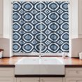 thumbnail image 2 of Ambesonne East Kitchen Curtains, Shibori Dyeing Style, 55"x39", Night Blue and Pale Blue, 2 of 3