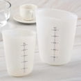 thumbnail image 5 of tazas de silicona de resina de 250/500 ml, taza medidora de escala precisa, transparente y graduada, 5 of 5
