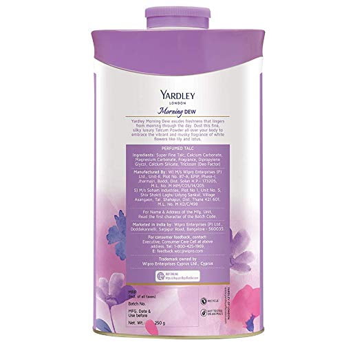 yardley powder morning dew