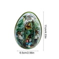 thumbnail image 3 of Yunuuuoa Easter Egg Shaped Metal Tin Box Jewelry Storage Candy Container Holiday Home Decor Gift for Easter Spring Season Party Favors Decorative Display, 3 of 6